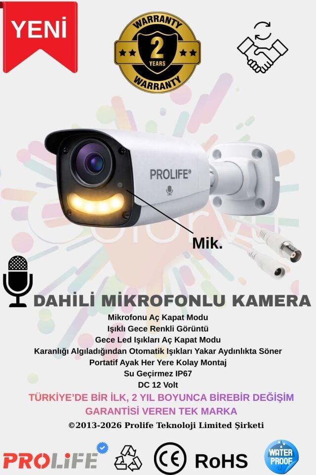 10 Lu Ses Kayıtlı Güvenlik Kamerası 5 Mp Gece Renkli Yüz Ve Araç Tanımalı Full Hd Kamera Sistemi
